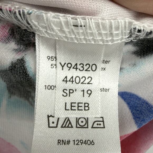 VENUS size XL Halter Mini Cover-Up Dress Floral Ruched Side Pullover Beach - Picture 12 of 13